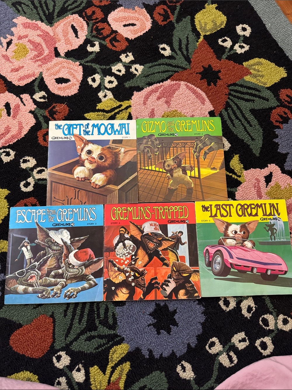 Complete 1984 Gremlins Read Along Vinyl Record Book Set